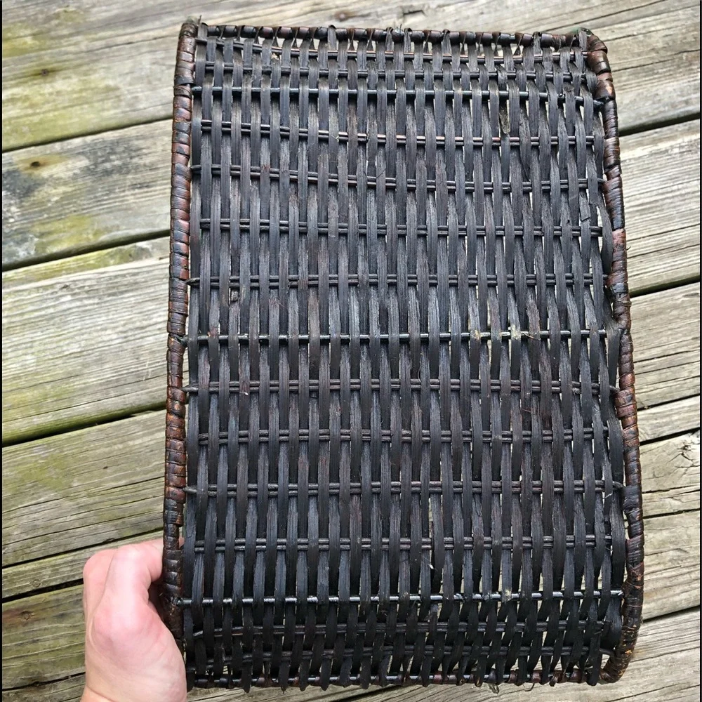 - Vintage Woven Magazine Caddy! EUC!